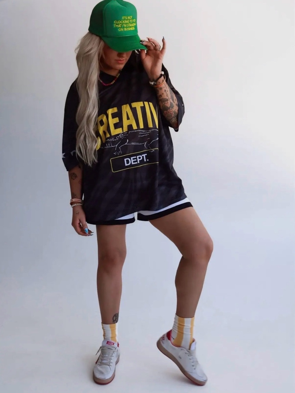 NWT EMY AVE CREATIVE DEPARTMENT VARSITY JERSEY, BLACK ZEBRA, VARIOUS SIZES